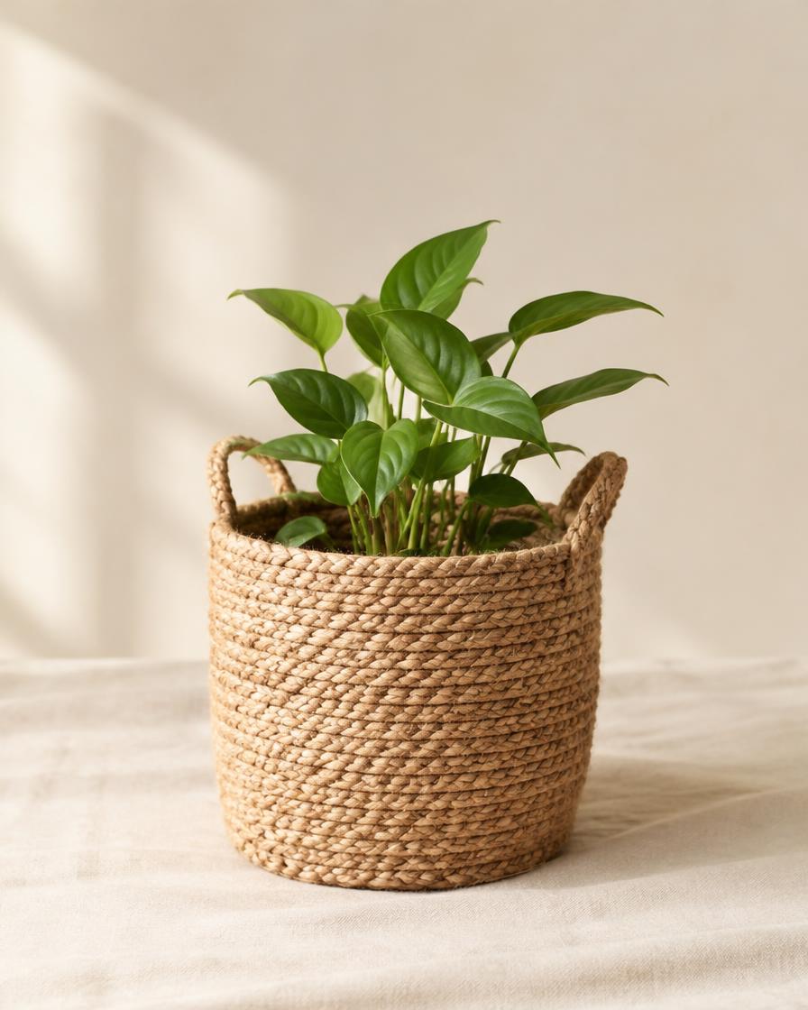 Hand-woven Jute Basket