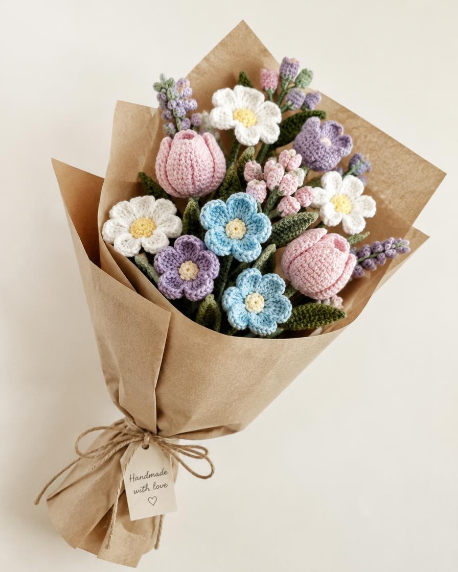 Crochet Flower Bouquet